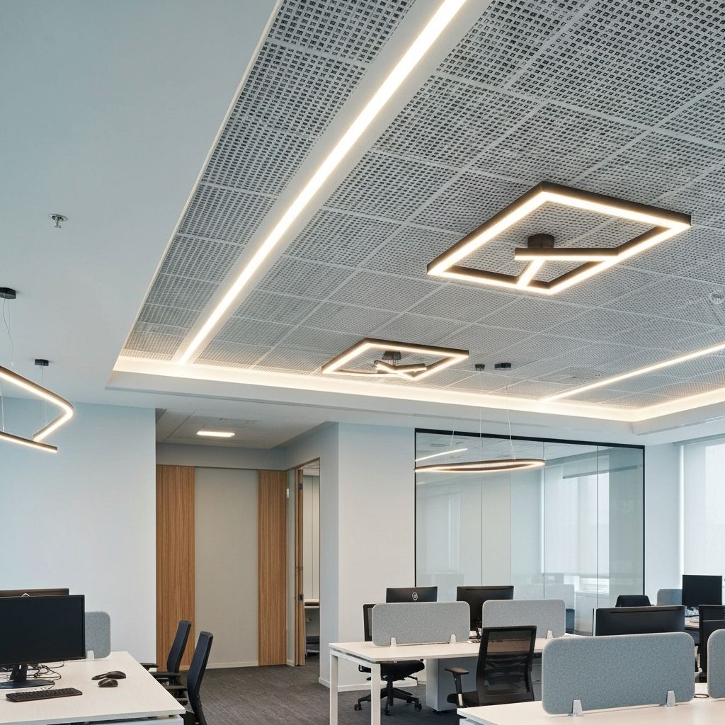 Modern interior with gypsum work